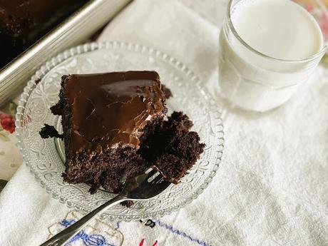 Depression Era Chocolate Cake