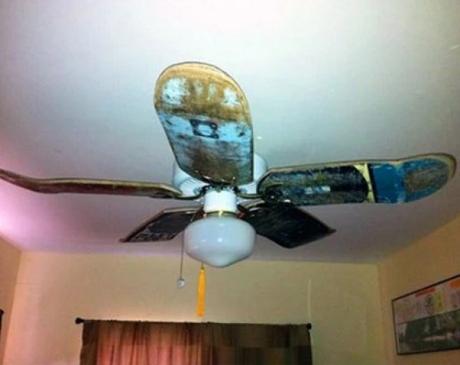 Used Skateboard Deck Ceiling Fan Blades