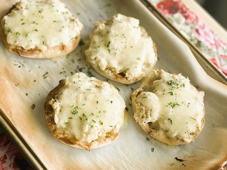 Horseradish Cheddar Tuna Melts