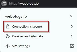 webology connection is secure