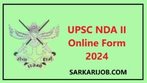 UPSC NDA II Online Form 2024