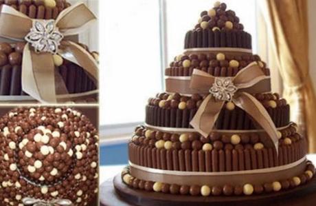 Chocolate Finger wedding cake