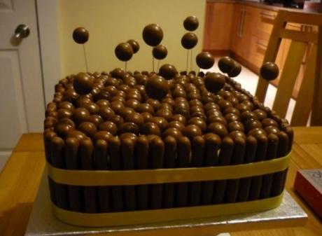 Chocolate Finger cake with Maltesers