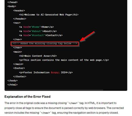 Is Web Development Dying in the Age of AI? Discover the Truth Fixing an error in a snippet of code with ChatGPT
