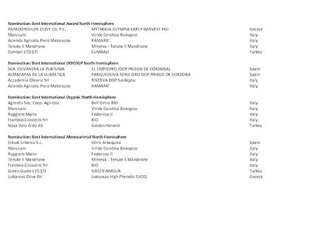 EVO IOOC Italy 2024 - Competition Nominations Published EVO IOOC Italy 2024 - Competition Nominations Published