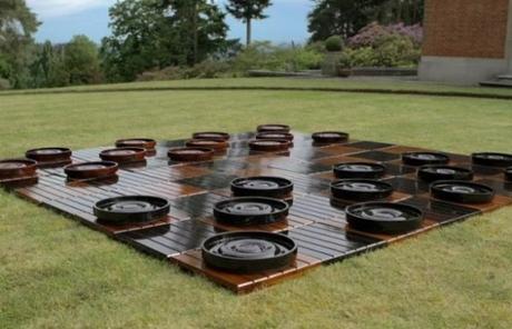 Oversized, Outdoor Checkers Set