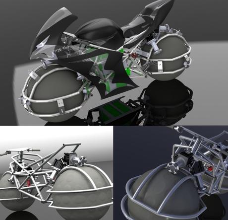 The SDS: Spherical Drive System Motorbike