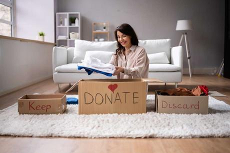 Decluttering, donate, dispose