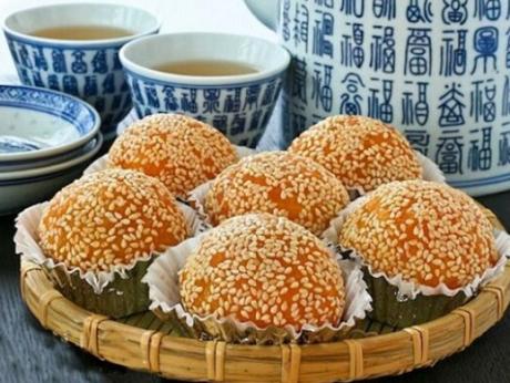 Deep Fried Glutinous Rice Balls
