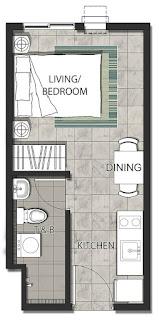 Centro Spatial Davao - Studio Unit Floor Plan