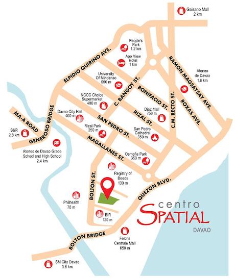 Centro Spatial Davao - Sitemap Location