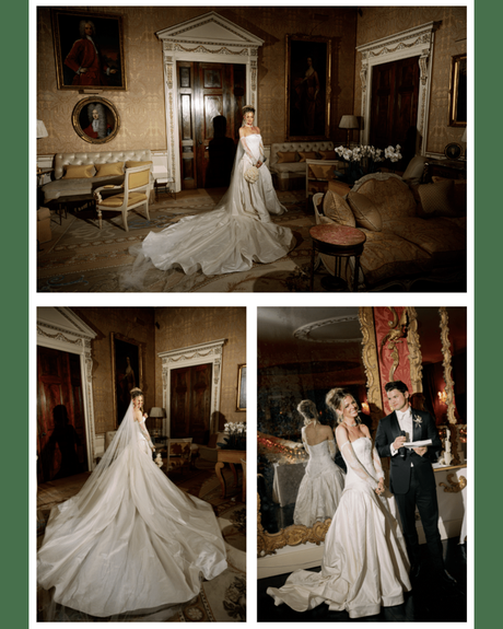 kate wasserbach and travis moore real wedding collage bride and groom