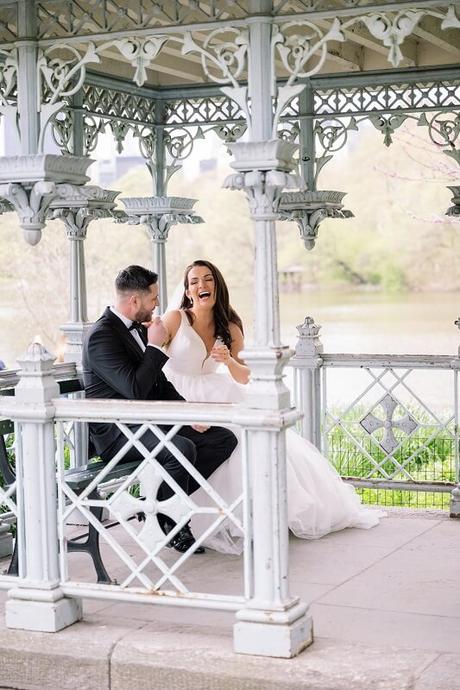 Emma and Rob’s Elopement Wedding in the Ladies’ Pavilion in April