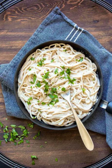 Vegan Fettuccine Alfredo Sauce Recipe