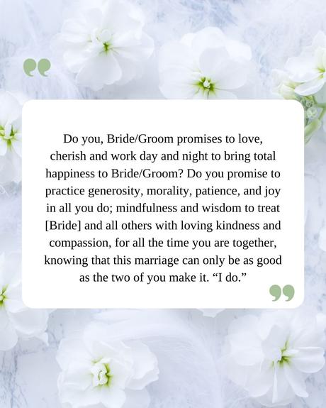 examples of wedding vows religious wedding vows