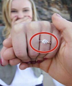 He Proposed To Her With A Diamond Ring, Which She Accepted, And She Was Overjoyed