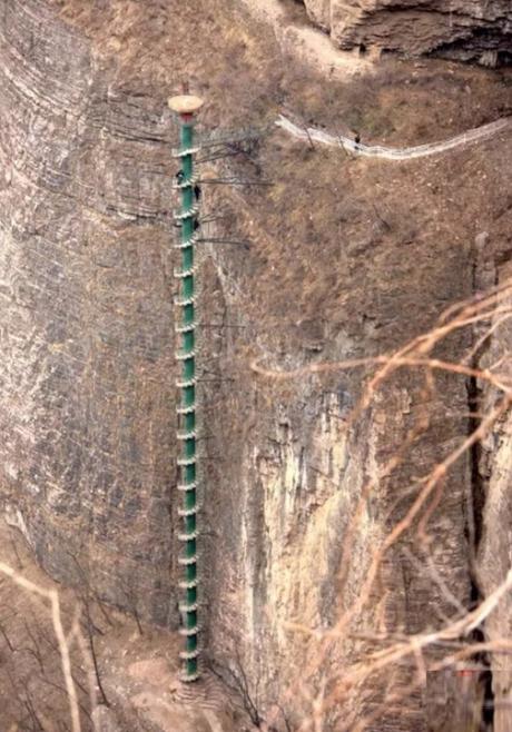 Staircase in Taihang Mountains, China