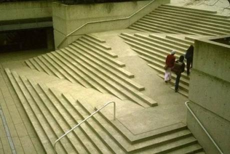 Staircase in Law Courts Building in downtown Vancouver