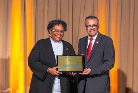 Ms Mia Mottley wins acclaim for leadership in climate action;   Namibia beats Oman