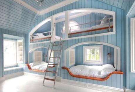 Double sided, Double bunk bed design