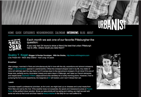 Urbanist Guide Pittsburgh: Three Meals & A Bar with… Me! Urbanist Guide Pittsburgh