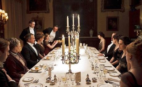 The richness of the Downton dinner and conversation.