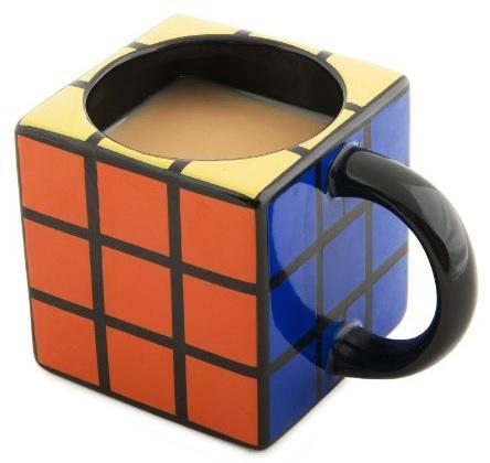 Rubik's Cube Inspired Mug