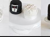 Mini Bride Groom Wedding Cakes