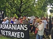 Pulp Mill Protesters Rally Tasmanian Parliament Gets Down Business Bill