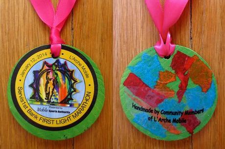 2014 First Light Marathon medallion