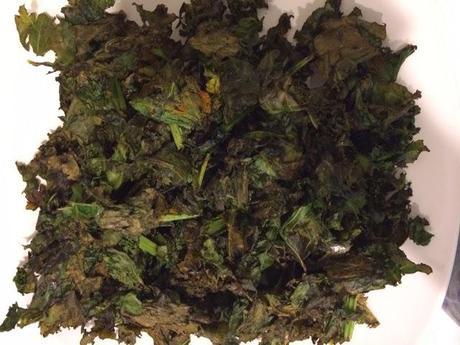 Tumeric, Ginger and Garlic Kale Chips