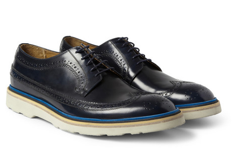 Blue Ribbon Details:  Paul Smith Contrast Sole Leather Longwing Brogue