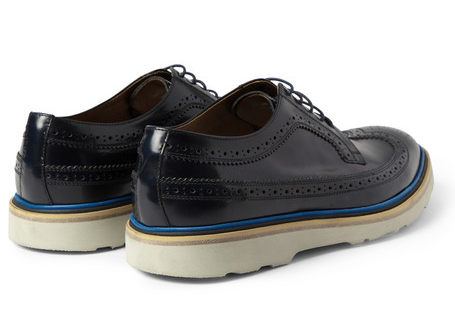 Blue Ribbon Details:  Paul Smith Contrast Sole Leather Longwing Brogue