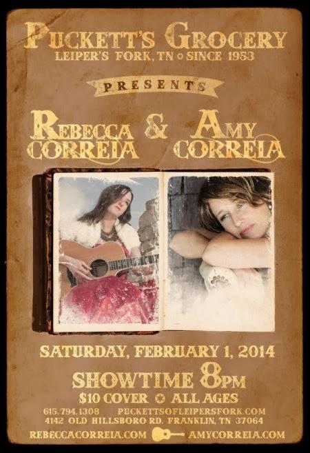 Amy Correia; show w/ Rebecca Correia 02/01