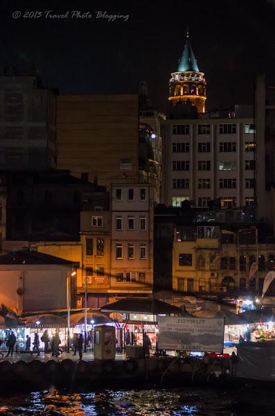 Galata Tower by Day and by Night