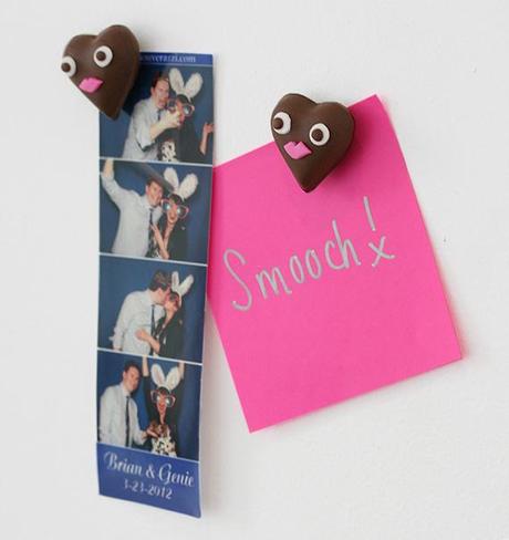 chocolate heart magnets