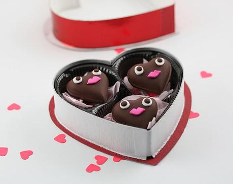 chocolate heart magnets