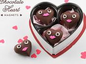 Chocolate Heart Magnets
