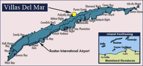 Roatan Map