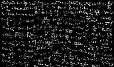 Blackboard-with-physical-formulas