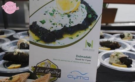 Cyma Dolmadaki Sampling Live Healthy at Eastwood City Wellness Campaign