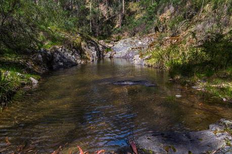 rock pool in clearwater creek lerderderg gorge