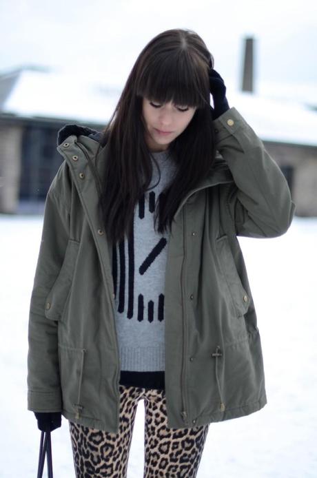 outfit short green faux fur hood selected parka