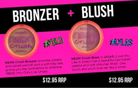 Australis Cosmetics: Neon Crush Collection