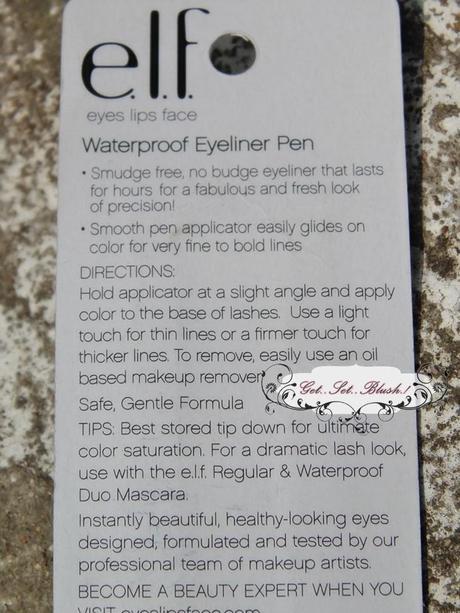 e.l.f. Essential Waterproof Eyeliner Pen in Ash 7305 - Review,Swatches,EOTD e.l.f. Essential Waterproof Eyeliner Pen in Ash 7305 - Review,Swatches,EOTD