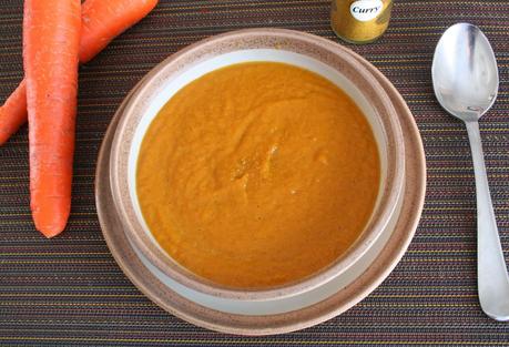 Curry, Carrot and Caramelized Onion Soup (Dairy, Gluten and Grain)