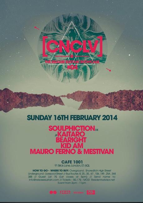 [event listing] London - Conclave February 16th @ Cafe 1001