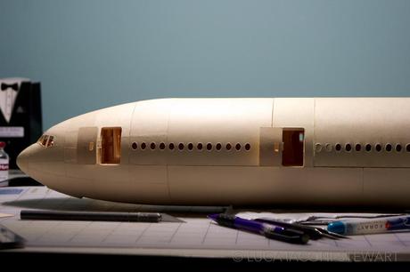 777 Model Plane Made From Manilla Folders
