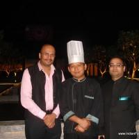 With Chef Rana and manager Abhishek