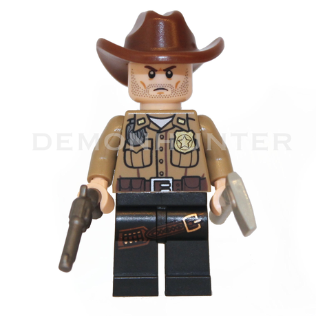 Lego Rick The Walking Dead, Custom Lego, Walking Dead Lego, Rick Grimes, The Walking Dead, Rick Grimes Lego, Lego Blog